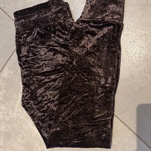 lululemon athletica Plush Velvet Joggers in Rich Brown